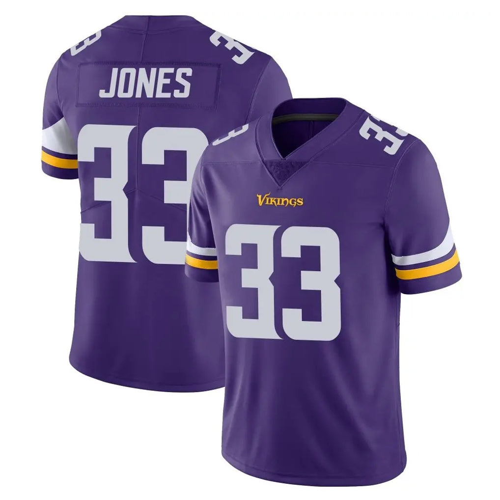 Tlead MN.Vikings #33 Aaron Jones Sr. Player Purple Limited Vapor Untouchable Home Game Stitched Jerseys