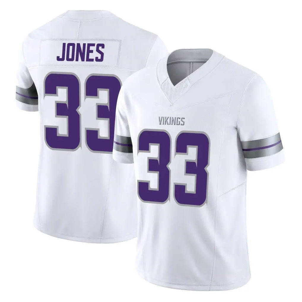 Tlead MN.Vikings #33 Aaron Jones Sr. Player White Limited Alternate Vapor F.U.S.E. Home Game Stitched Jerseys