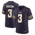 Tlead MN.Vikings #3 Jordan Addison Purple 2026 Rivalries Collection Game Stitched Jerseys
