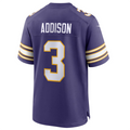 Tlead MN.Vikings #3 Jordan Addison Purple Classic Player Game Jersey American Stitched Jersey