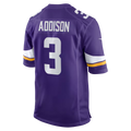 Tlead MN.Vikings #3 Jordan Addison Purple Game Stitched Jerseys
