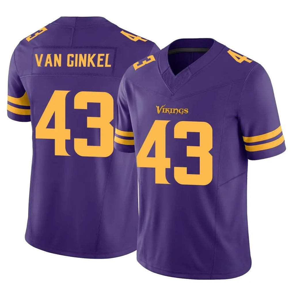 Parkc MN.Vikings #43 Andrew Van Ginkel Player Purple Limited Alternate Vapor F.U.S.E. Home Game Stitched Jerseys