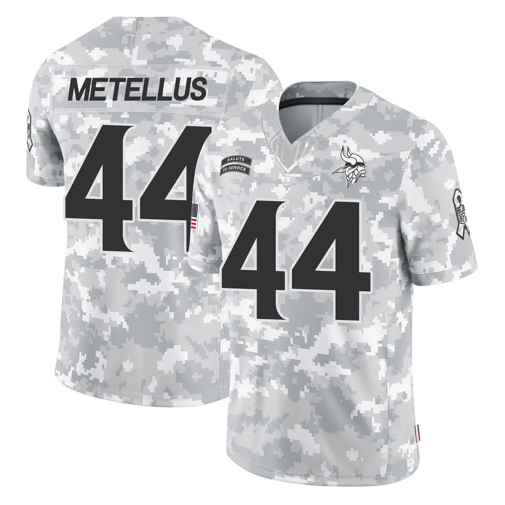 Tlead MN.Vikings #44 Josh Metellus Player Arctic Camo Salute To Service Limited Game Stitched Jerseys