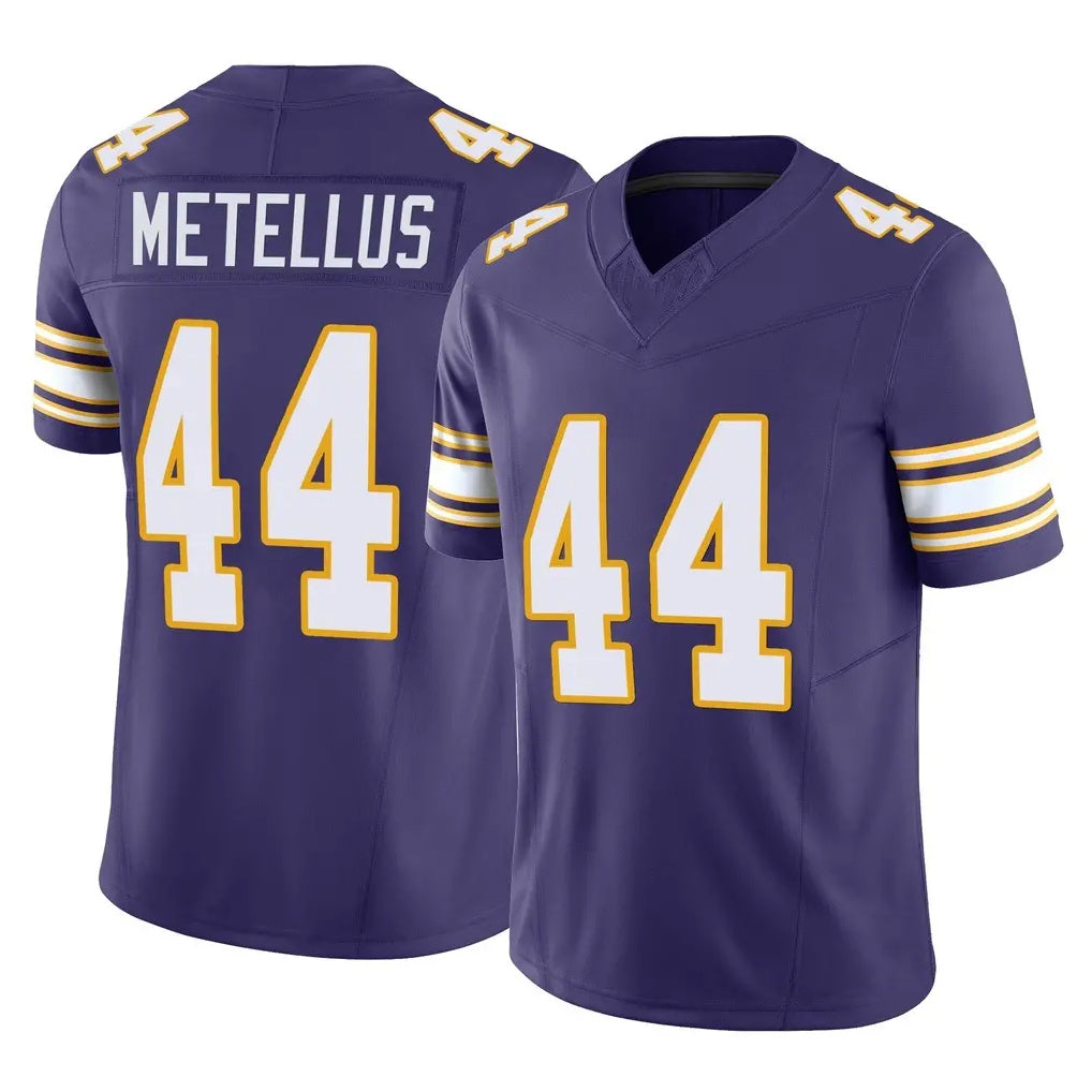 Tlead MN.Vikings #44 Josh Metellus Player Purple Limited Classic Vapor F.U.S.E. Home Game Stitched Jerseys