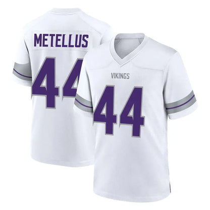 Tlead MN.Vikings #44 Josh Metellus Player White Alternate Home Game Stitched Jerseys