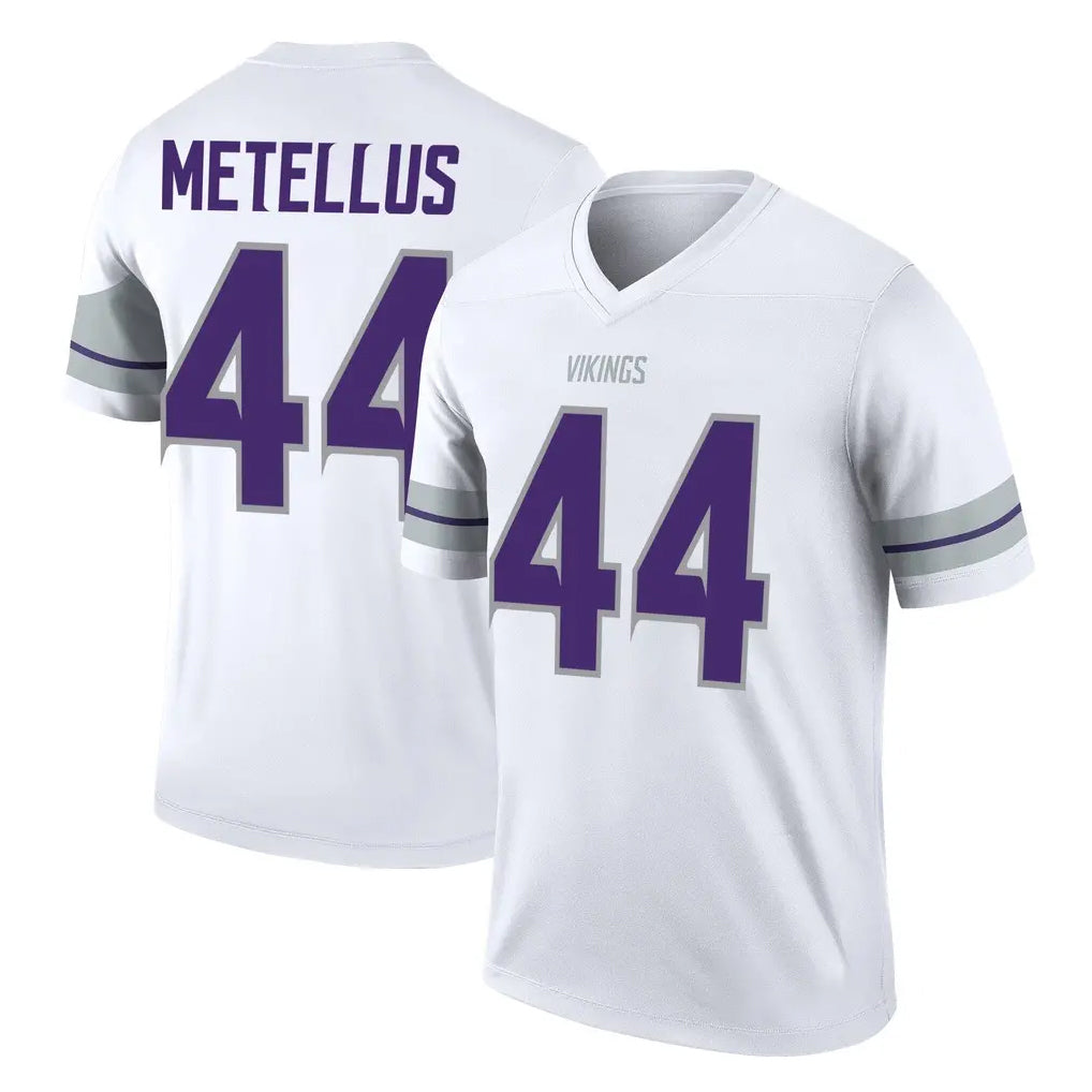 Tlead MN.Vikings #44 Josh Metellus Player White Alternate Legend Home Game Stitched Jerseys