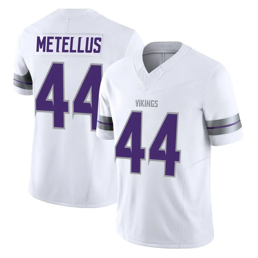 Tlead MN.Vikings #44 Josh Metellus Player White Limited Alternate Vapor F.U.S.E. Home Game Stitched Jerseys