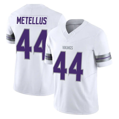 Tlead MN.Vikings #44 Josh Metellus Player White Limited Alternate Vapor F.U.S.E. Home Game Stitched Jerseys