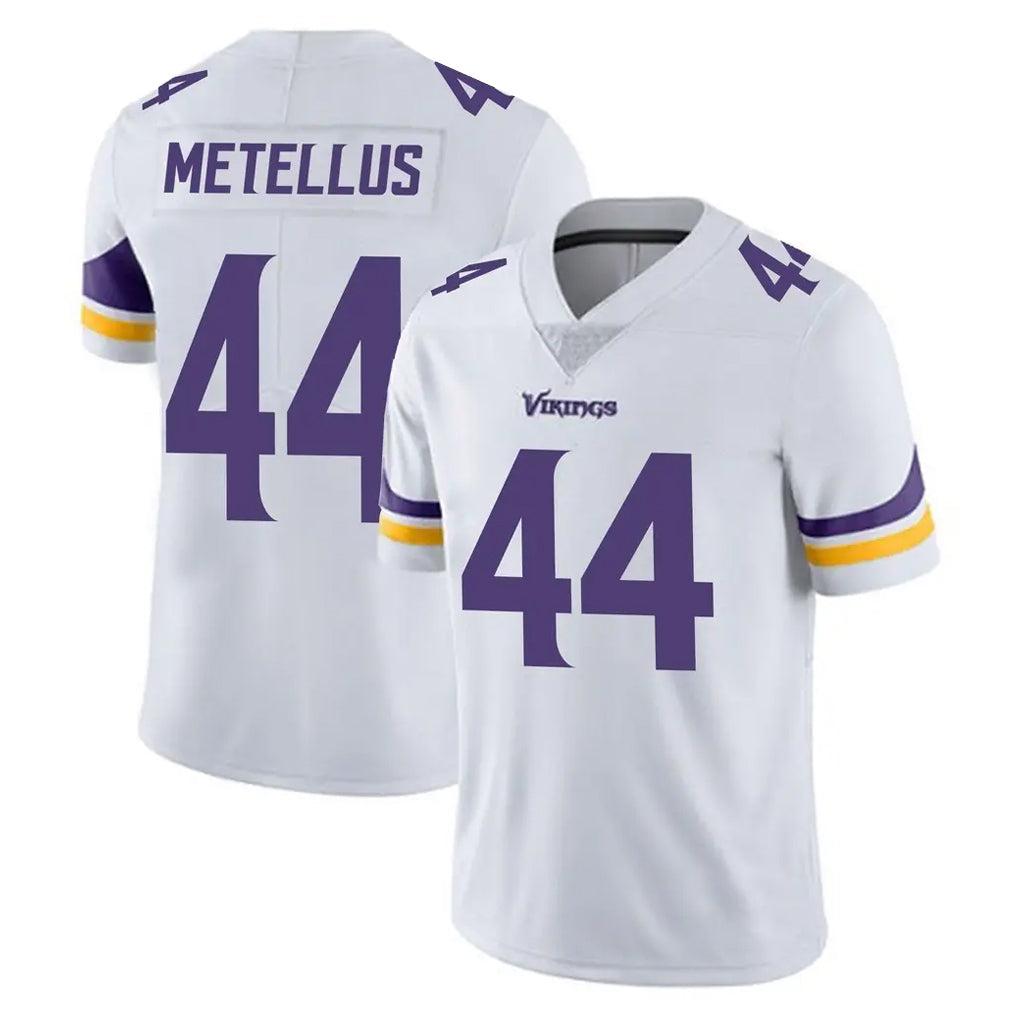 Tlead MN.Vikings #44 Josh Metellus Player White Limited Vapor Untouchable Home Game Stitched Jerseys