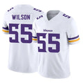 Tlead MN.Vikings #55 Eric Wilson Player White Limited Vapor F.U.S.E. Home Game Stitched Jerseys
