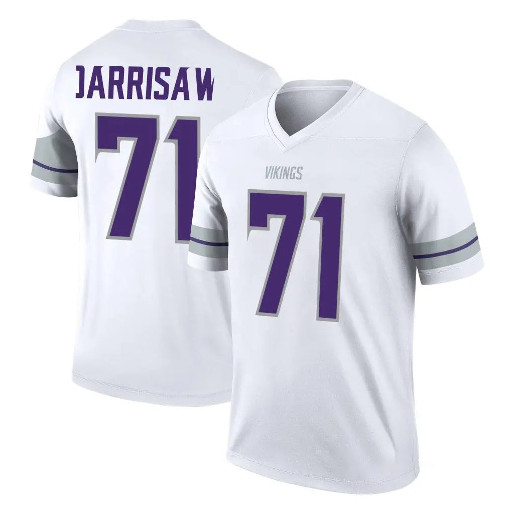 Tlead MN.Vikings #71 Christian Darrisaw Player White Alternate Legend Home Game Stitched Jerseys