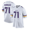Tlead MN.Vikings #71 Christian Darrisaw Player White Home Game Stitched Jerseys