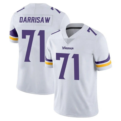 Tlead MN.Vikings #71 Christian Darrisaw Player White Limited Vapor Untouchable Home Game Stitched Jerseys
