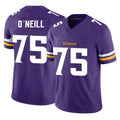 Tlead MN.Vikings #75 Brian O'Neill Player Purple Limited Vapor F.U.S.E. Home Game Stitched Jerseys