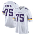 Tlead MN.Vikings #75 Brian O'Neill Player White Home Game Stitched Jerseys
