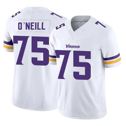 Tlead MN.Vikings #75 Brian O'Neill Player White Limited Vapor F.U.S.E. Home Game Stitched Jerseys