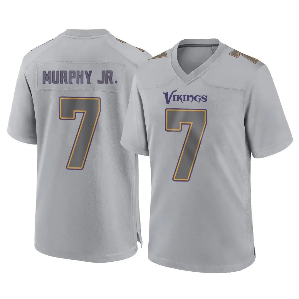 Tlead MN.Vikings #7 Byron Murphy Jr. Player Gray Atmosphere Fashion Home Game Stitched Jerseys