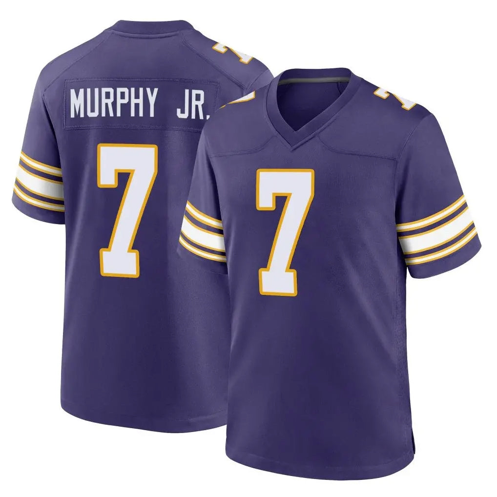 Tlead MN.Vikings #7 Byron Murphy Jr. Player Purple Classic Home Game Stitched Jerseys