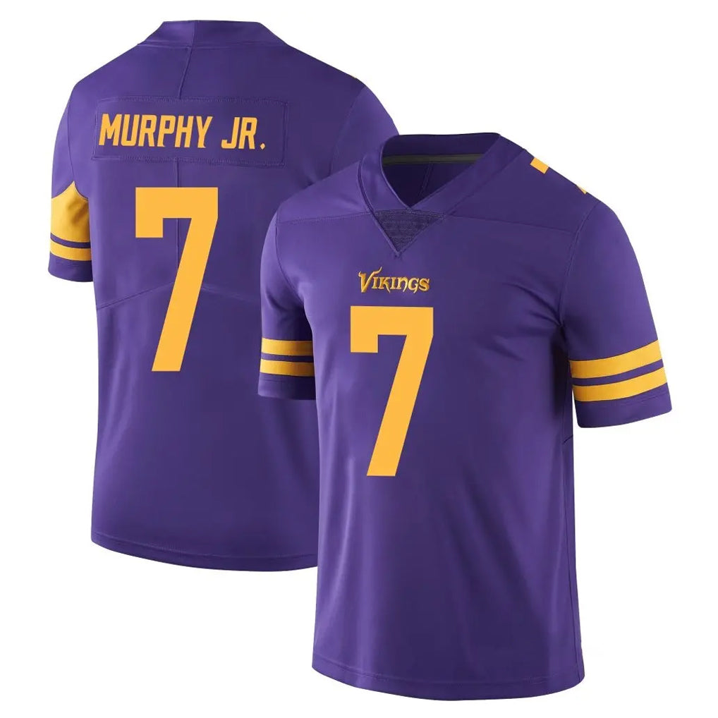 Tlead MN.Vikings #7 Byron Murphy Jr. Player Purple Limited Color Rush Home Game Stitched Jerseys
