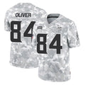 Tlead MN.Vikings #84 Josh OliverPlayer Arctic Camo Salute To Service Limited Game Stitched Jerseys