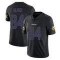 Tlead MN.Vikings #84 Josh Oliver Player Black Impact LImited Home Game Stitched Jerseys