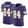 Tlead MN.Vikings #84 Josh Oliver Player Purple Limited Classic Vapor F.U.S.E. Home Game Stitched Jerseys