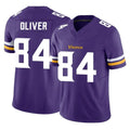Tlead MN.Vikings #84 Josh Oliver Player Purple Limited Vapor F.U.S.E. Home Game Stitched Jerseys