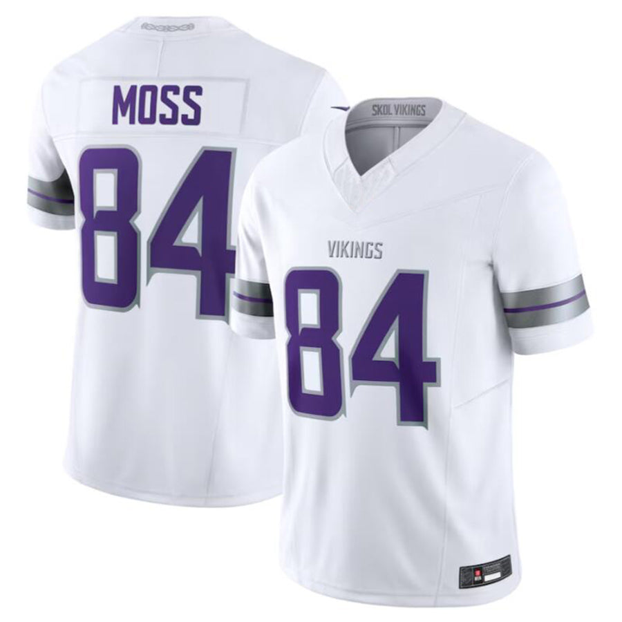 Tlead MN.Vikings #84 Randy Moss White Alternate Retired Player American Stitched Jerseys