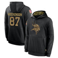 Tlead MN.Vikings #87 T.J. Hockenson Player Black Salute to Service Hoodies Limited Game Stitched Jerseys