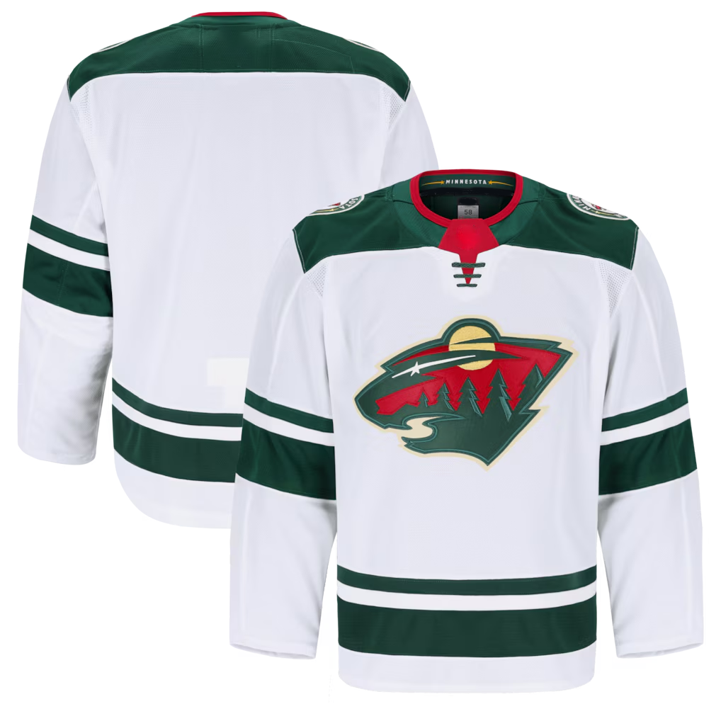 Tlead M.Wild White Away Authentic Pro Jerseys
