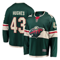 Tlead M.Wild #43 Quinn Hughes Green Home Breakaway Jerseys