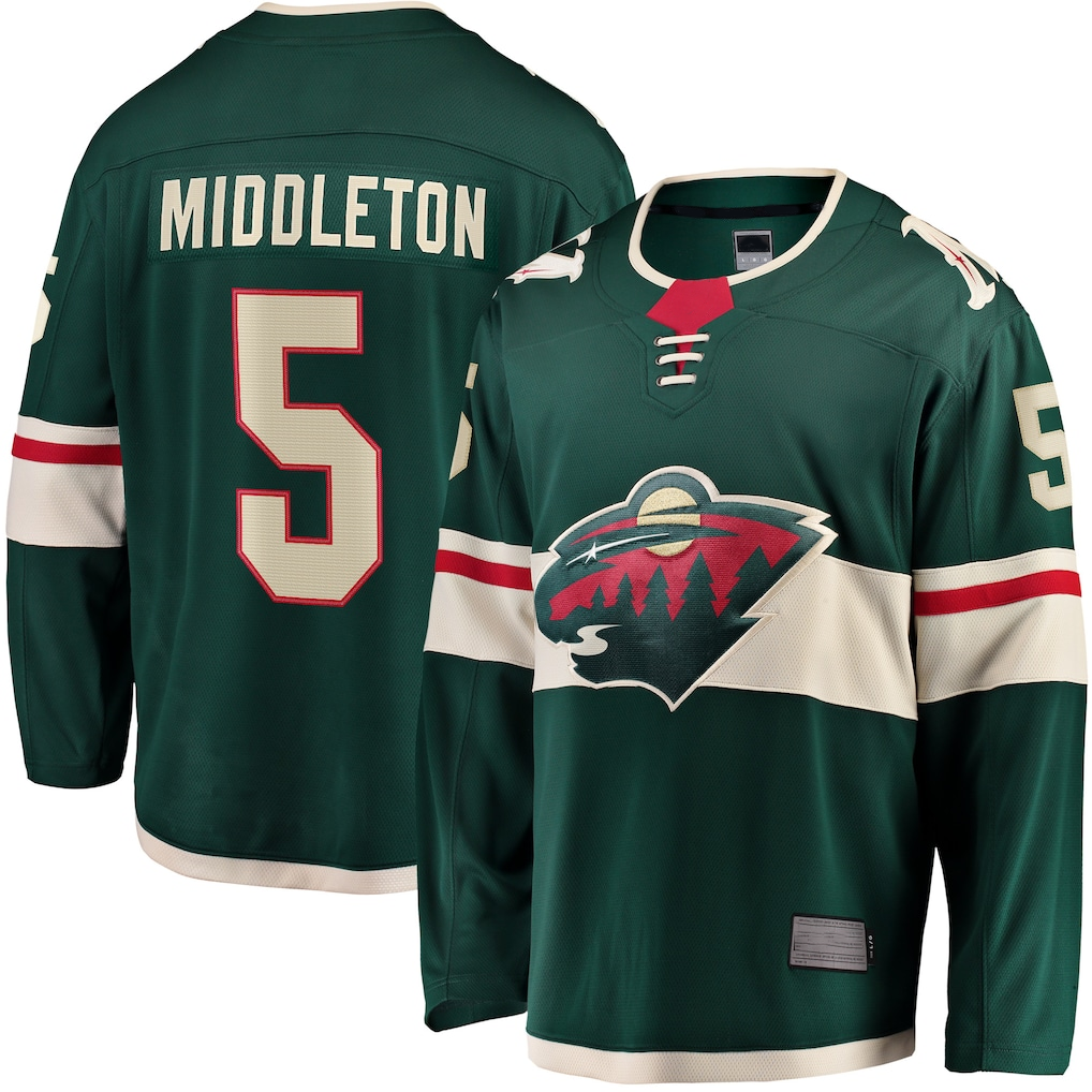 Tlead M.Wild #5 Jake Middleton Green Home Breakaway Player Jerseys