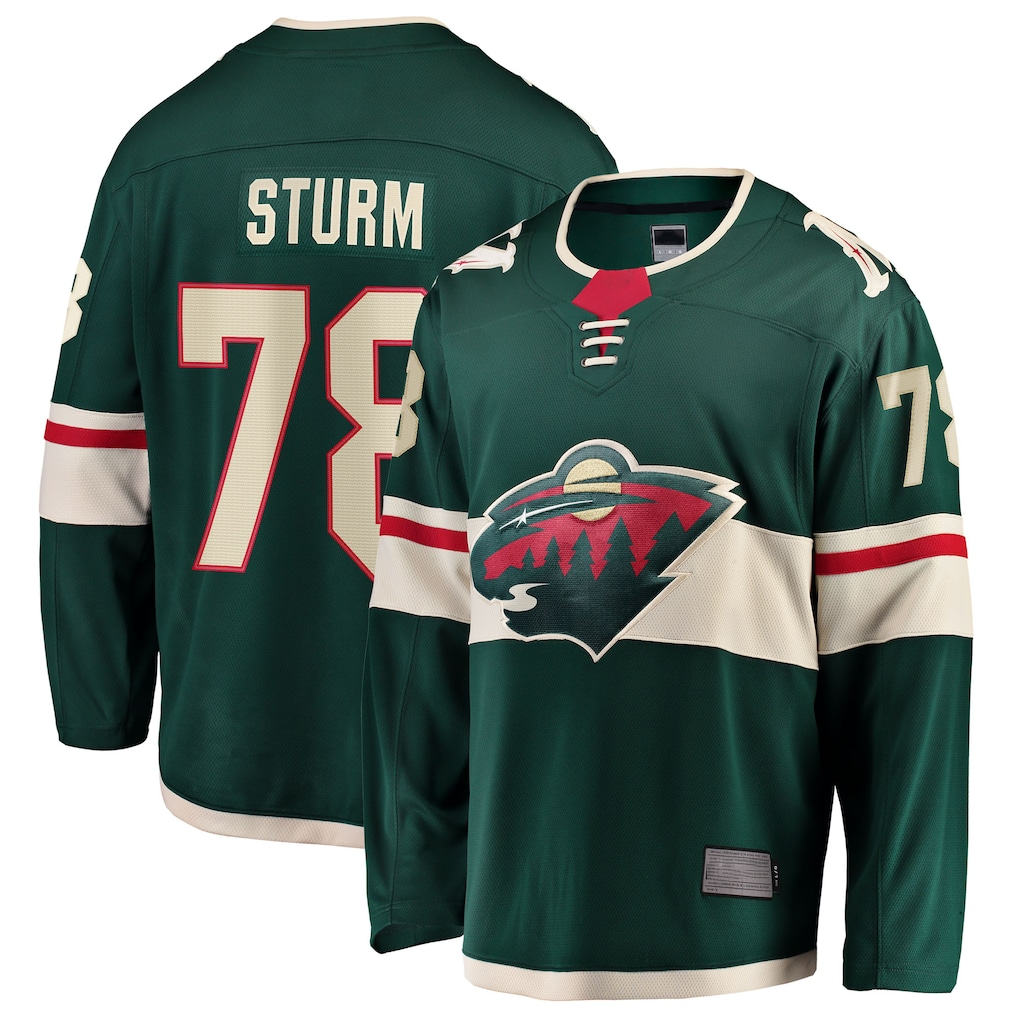 Tlead M.Wild #78 Nico Sturm Green Home Breakaway Jerseys