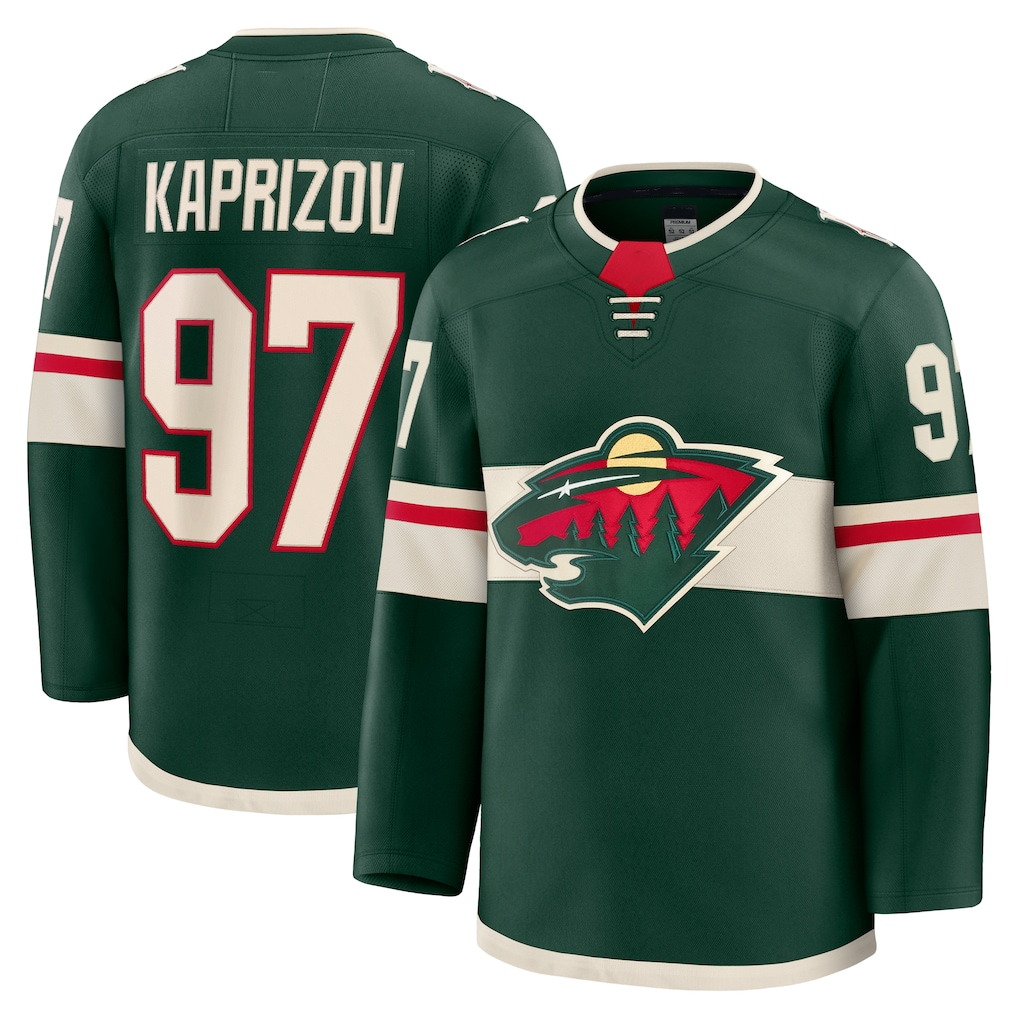 Tlead M.Wild #97 Kirill Kaprizov Green Home Premium Jerseys