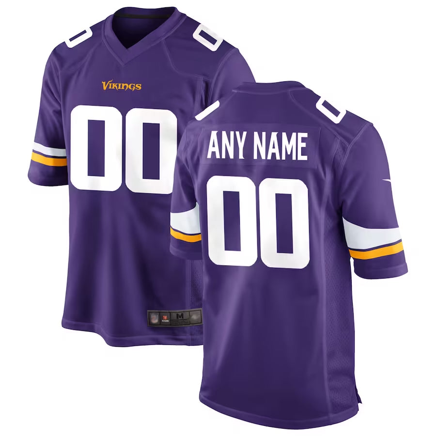Tlead Custom MN.Vikings Game Home Stitched Jerseys