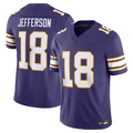 Tlead MN.Vikings #18 Justin Jefferson Player Purple Vapor F.U.S.E. Limited Stitched Jerseys