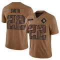 Tlead MN.Vikings #22 Harrison Smith Player Brown Salute To Service Limited Stitched Jerseys