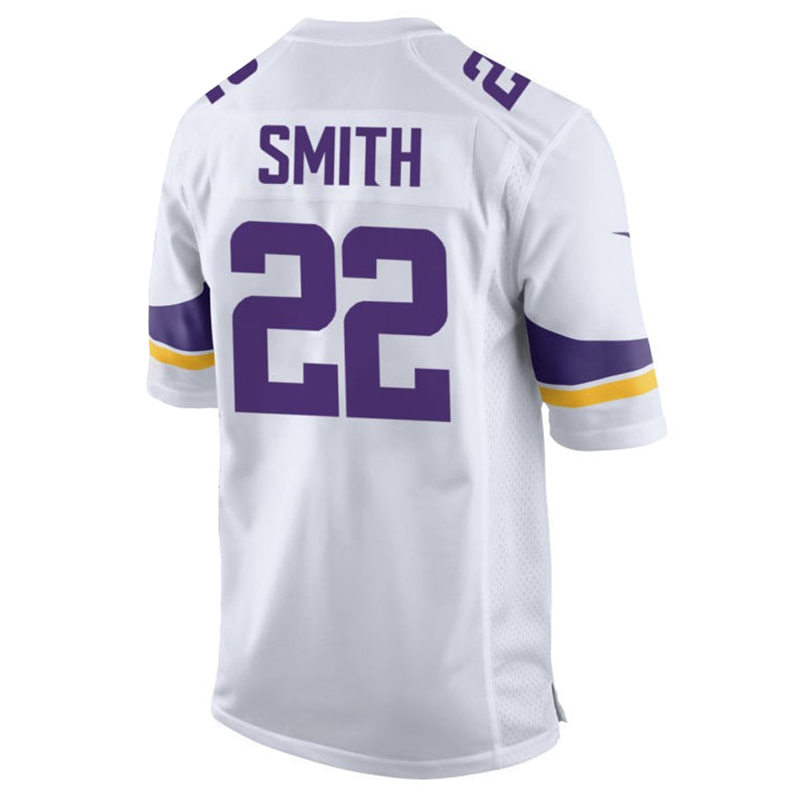 Tlead MN.Vikings #22 Harrison Smith Player White Home Game Stitched Jerseys