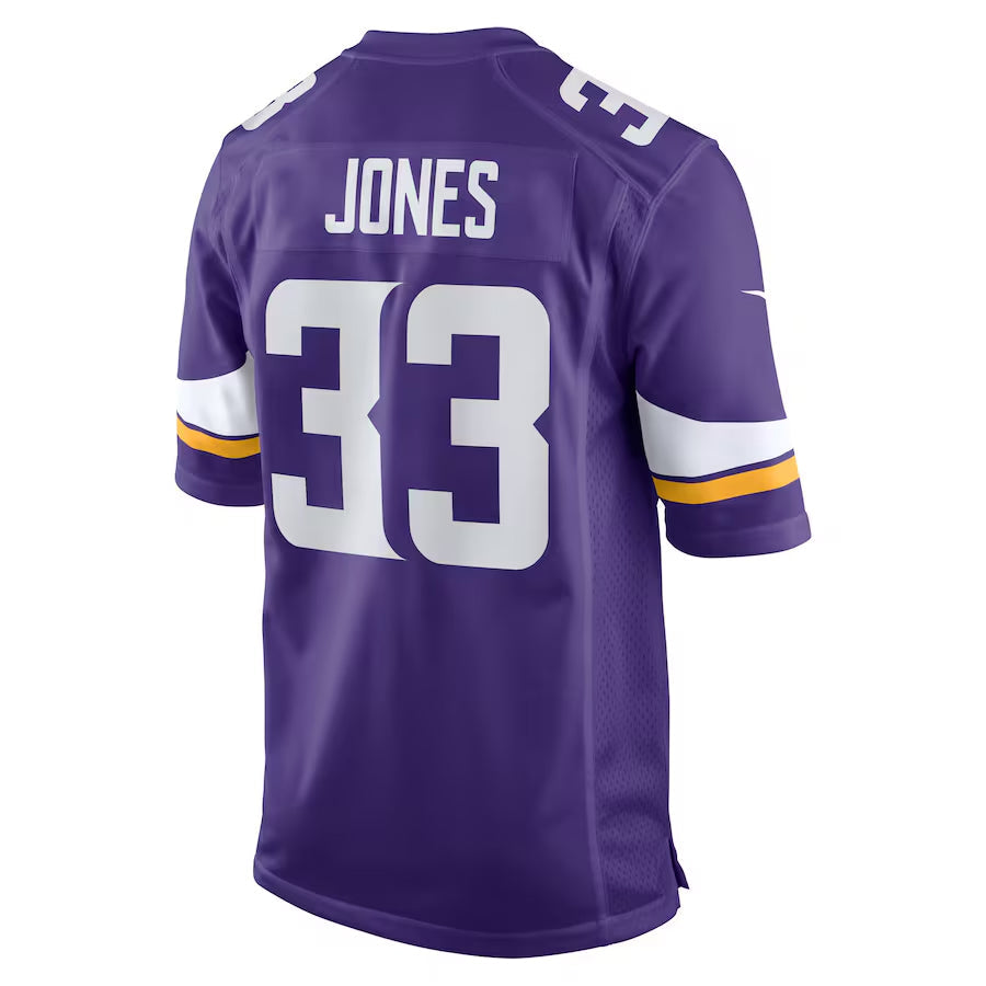 Tlead MN.Vikings #33 Aaron Jones Player Purple Home Game Stitched Jerseys