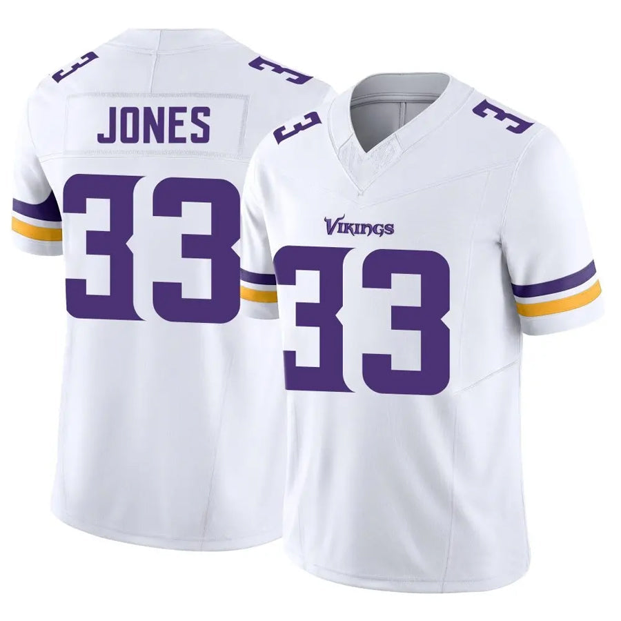 Tlead MN.Vikings #33 Aaron Jones Player White Vapor F.U.S.E. Limited Stitched Jerseys