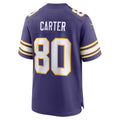 Tlead MN.Vikings #80 Cris Carter Purple Retired Player Alternate Game Stitched Jerseys