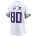 Tlead MN.Vikings #80 Cris Carter White Alternate Retired Player Game Stitched Jerseys