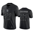 Tlead MN.Vikings #87 T.J. Hockenson Player Black REFLECTIVE Limited Stitched Jerseys
