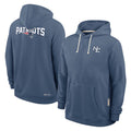 Tlead NE.Patriots Blue Rivalries Collection Hoodies Limited Game Blank Player Stitched Jerseys
