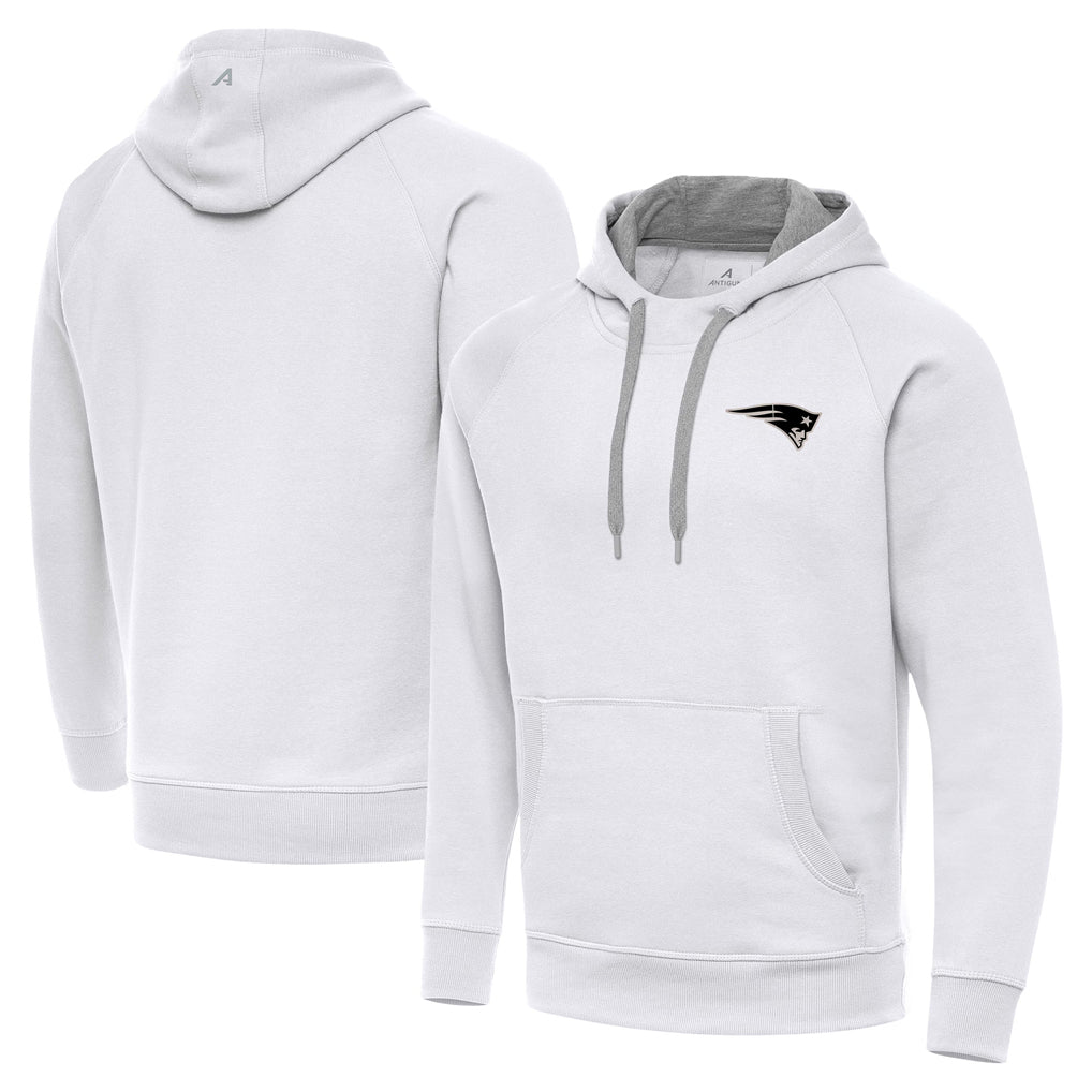 Tlead NE.Patriots White Pullover Hoodies Limited Blank Player Stitched Jerseys