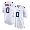 Tlead NE.Patriots #0 Christian Gonzalez Player White Fashion Limited Home Game Stitched Jerseys