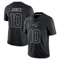 Tlead NE.Patriots #10 Drake Maye Player Black REFLECTIVE Limited Stitched Jerseys