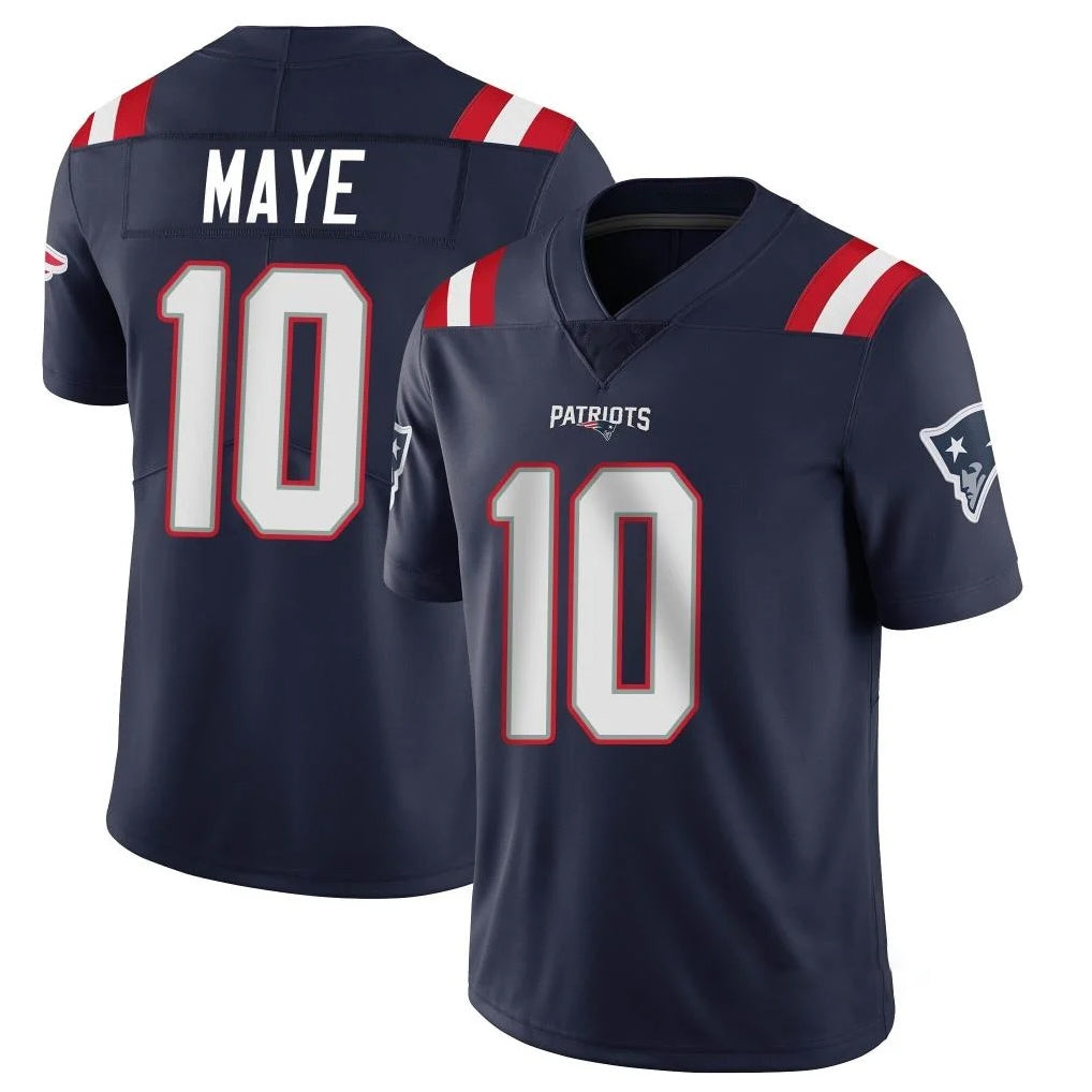 Tlead NE.Patriots #10 Drake Maye Player Navy Vapor Untouchable Home Game Stitched Jerseys