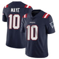 Tlead NE.Patriots #10 Drake Maye Player Navy Vapor Untouchable Home Game Stitched Jerseys