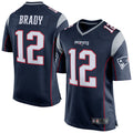 Tlead NE.Patriots #12 Tom Brady Player Navy Blue Game Stitched Jerseys